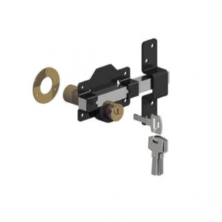 GATEMATE®  *Double Locking Bolt* Epoxy Black (to suit up 50mm/2 thick Doors/Gates)