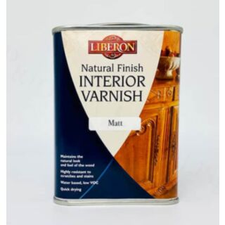 Liberon Natural Finish Interior Varnish Clear Matt 1lt