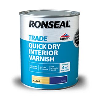 Ronseal Clear Quick Drying Varnish 750ml